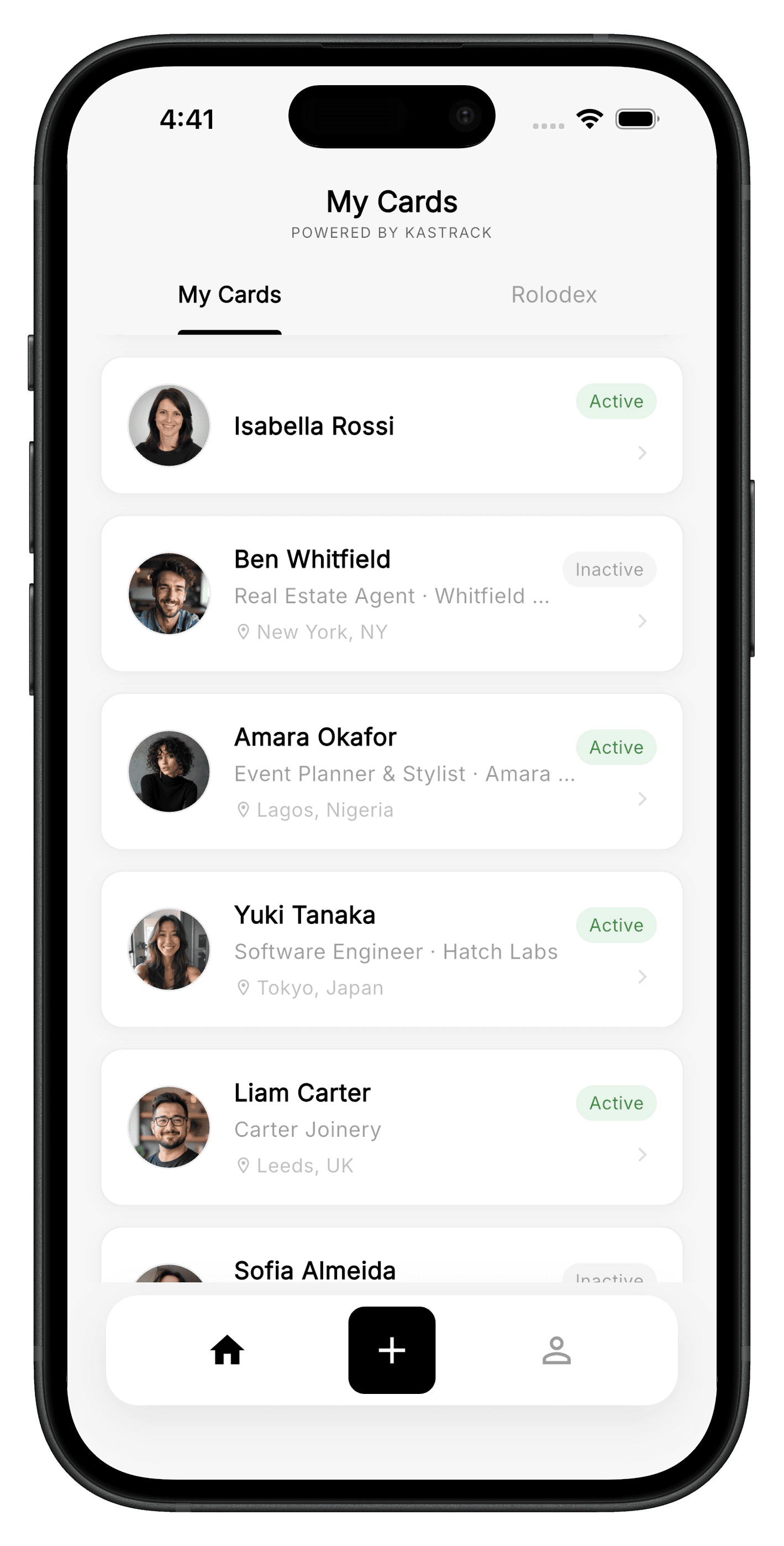 Multiple cards, one app